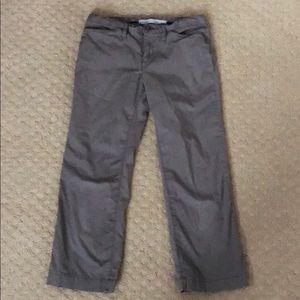 Grey ankle length slacks